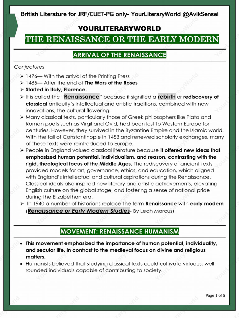 The Renaissance | PDF