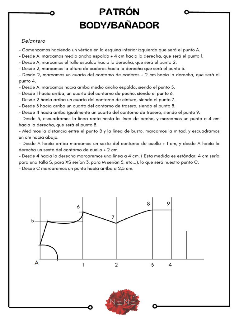 Patrón Bodybañador | PDF