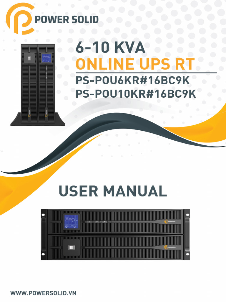 Online Ups RT 6 10kva | PDF