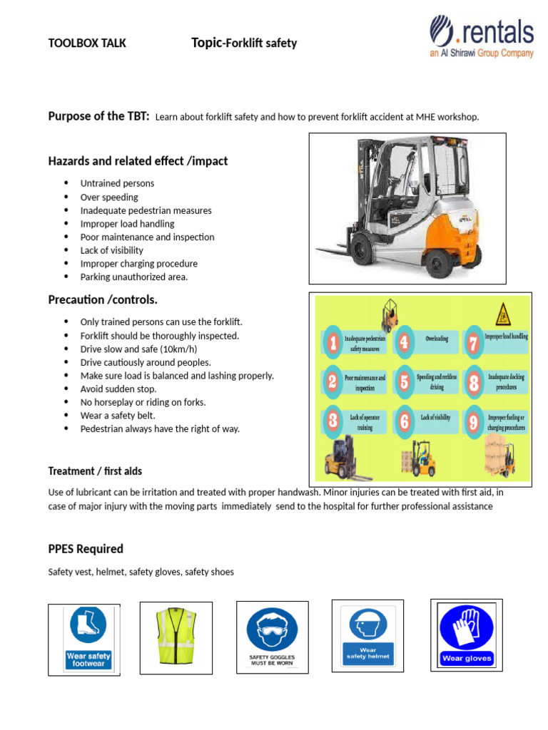TBT For Forklift Safety | PDF