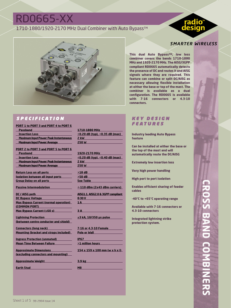 Radio Design - RD0665 - Datasheet | PDF