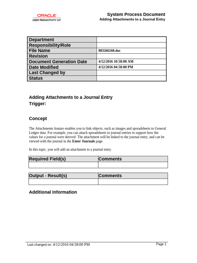 Add Attachments to Journal Entries | PDF | Spreadsheet | Business