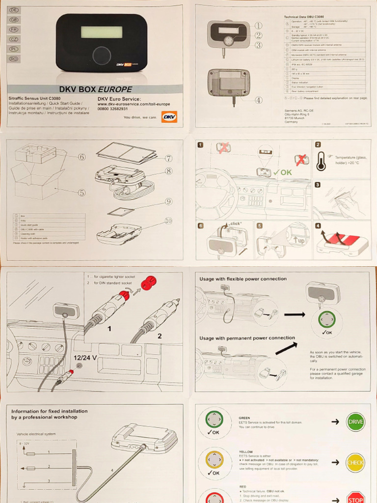 DKV Box Europe Manual | PDF