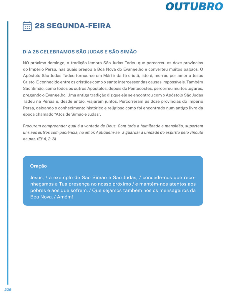 Dia 28 de Outubro | PDF