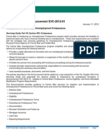 Servicing Guide Announcement SVC-2012-01: Introduction of Fannie Mae Unemployment Forbearance