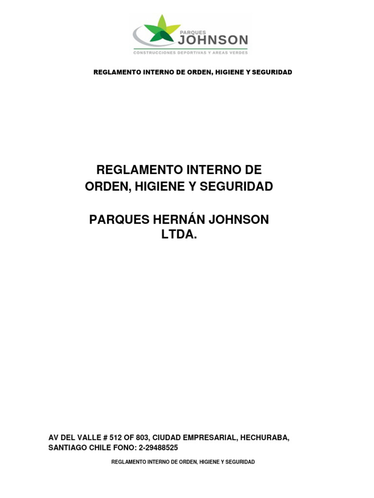 Reglamento parques johnson version 2021 pdf
