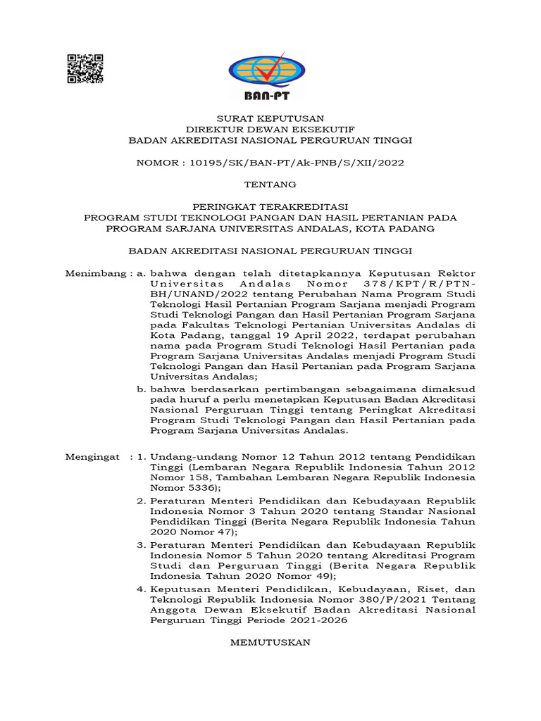 Teknologi Pangan Dan Hasil Pertanian SK | PDF
