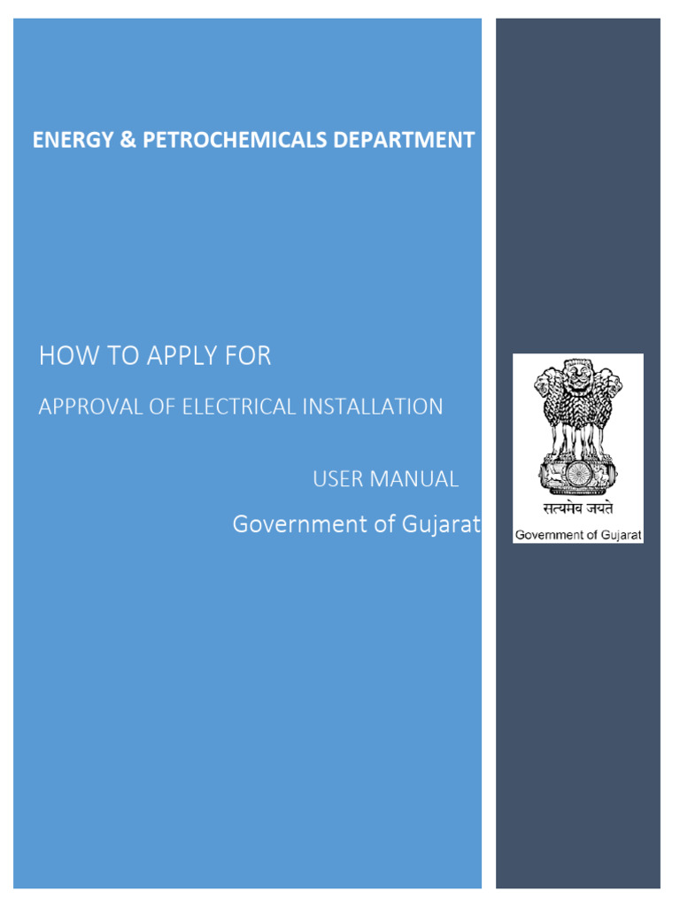 ElectricalApproval and Certification UserManual For Applicant | PDF
