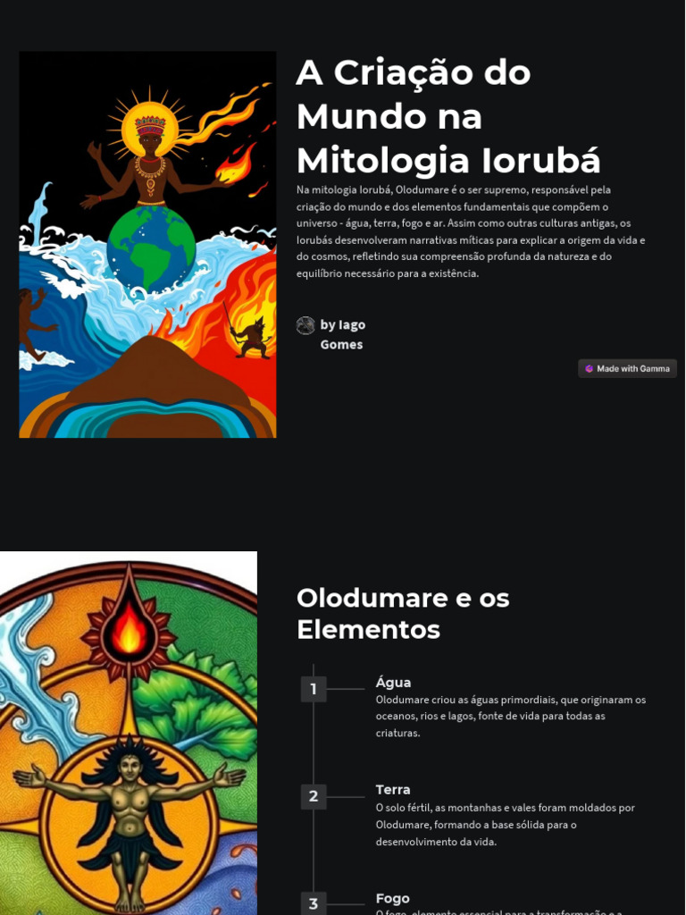 A Criacao Do Mundo Na Mitologia Ioruba (1) .PDF 20241004 160646 0000 | PDF
