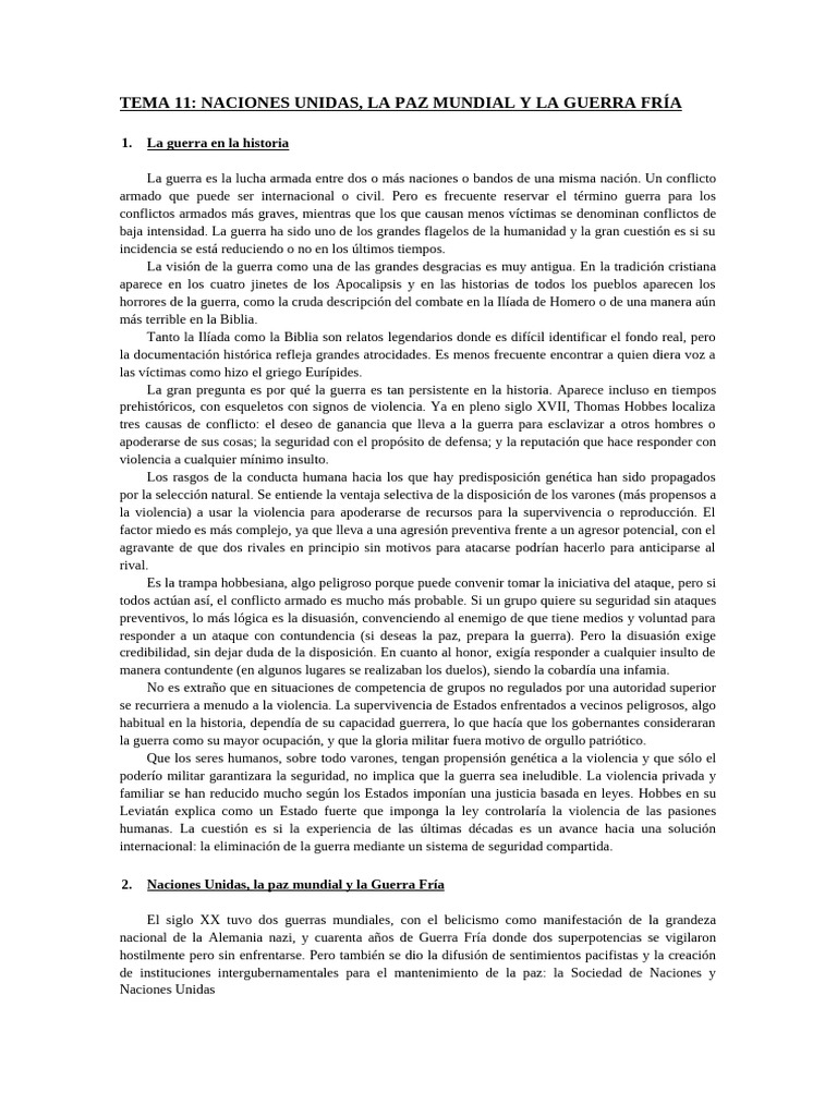 Tema 11 | PDF | Politics