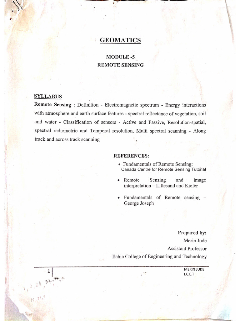 Remote Sensing | PDF