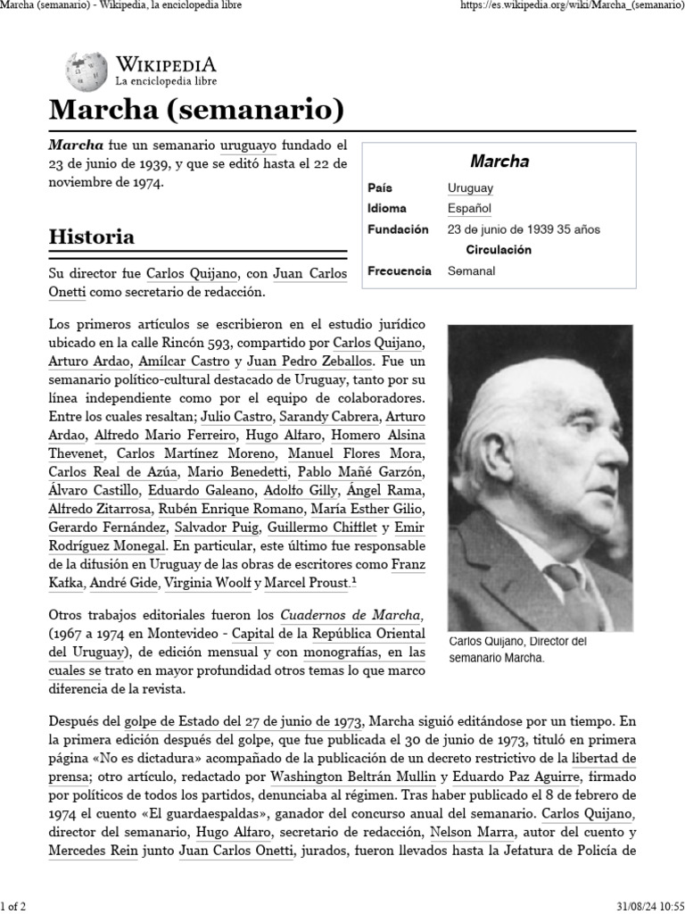 Marcha - Wikipedia | PDF