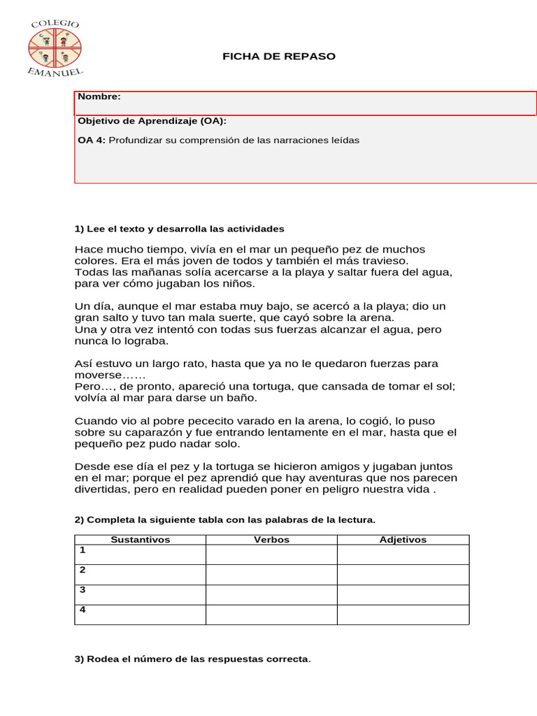 Ficha de Repaso 5 | PDF