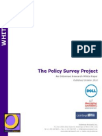 The Policy Survey Project Fall 2011 Draft 1