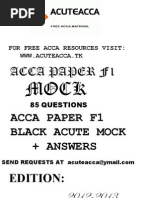 Download ACCA F1 CBE Black Mock  WWWACUTEACCATK by Pakistan Dramas SN78065760 doc pdf