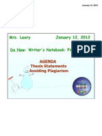 Mrs. Leary January 12, 2012 Do Now: Writer's Notebook: Free Write!