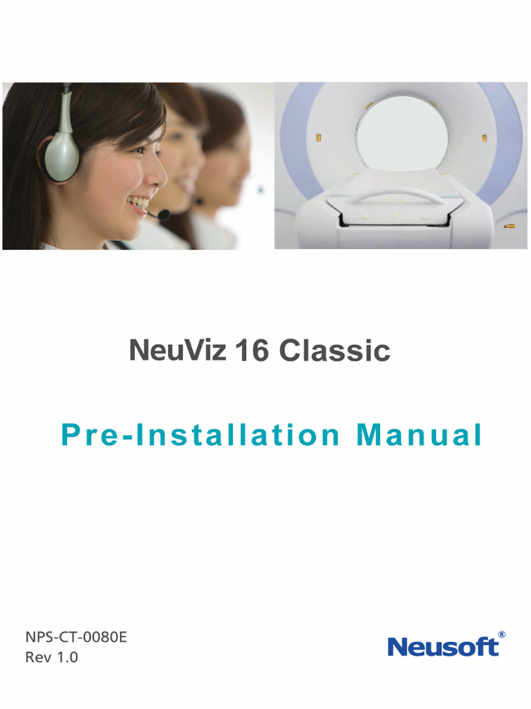NeuViz 16 Classic System Pre-Installation Manua | PDF