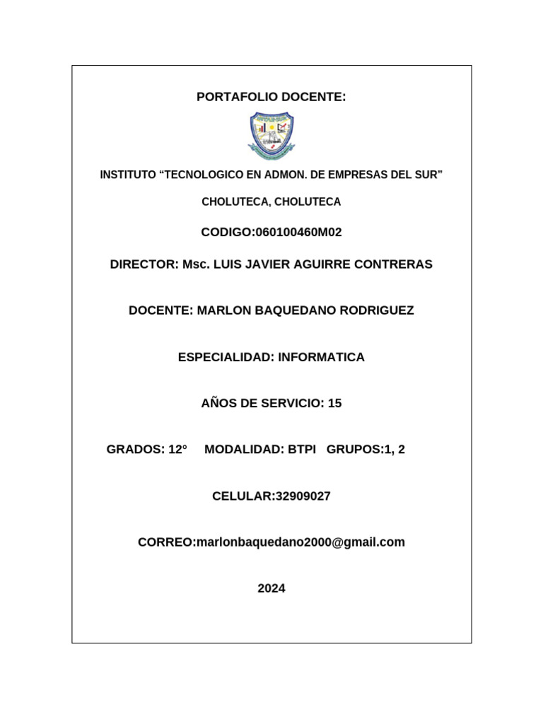 Portada Portafolio Intaesur 2024 | PDF