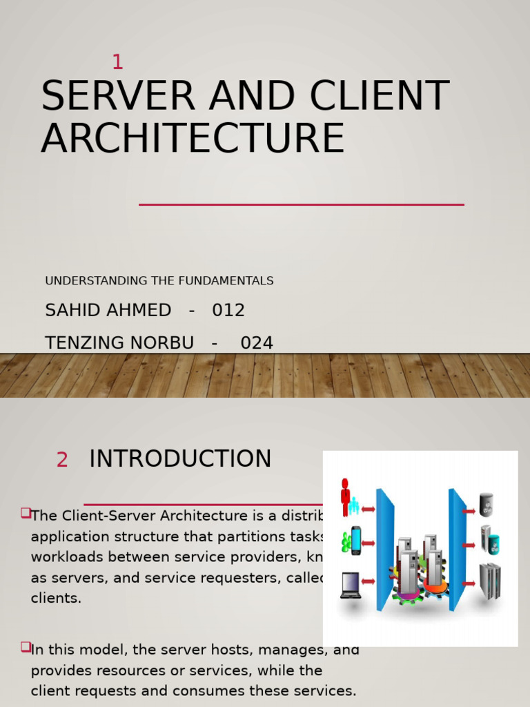 Server and Client Architecture | PDF
