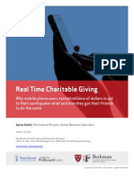 Real Time Charitable Giving