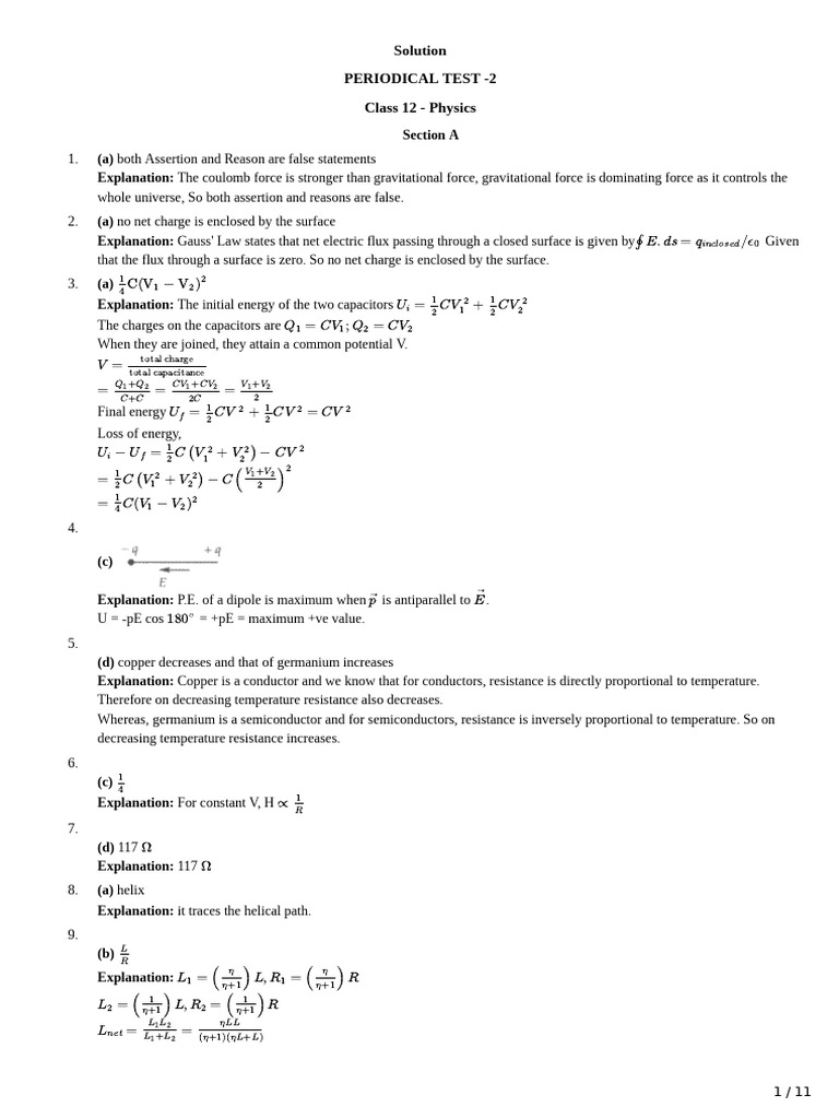 PT-2 Answer Key | PDF