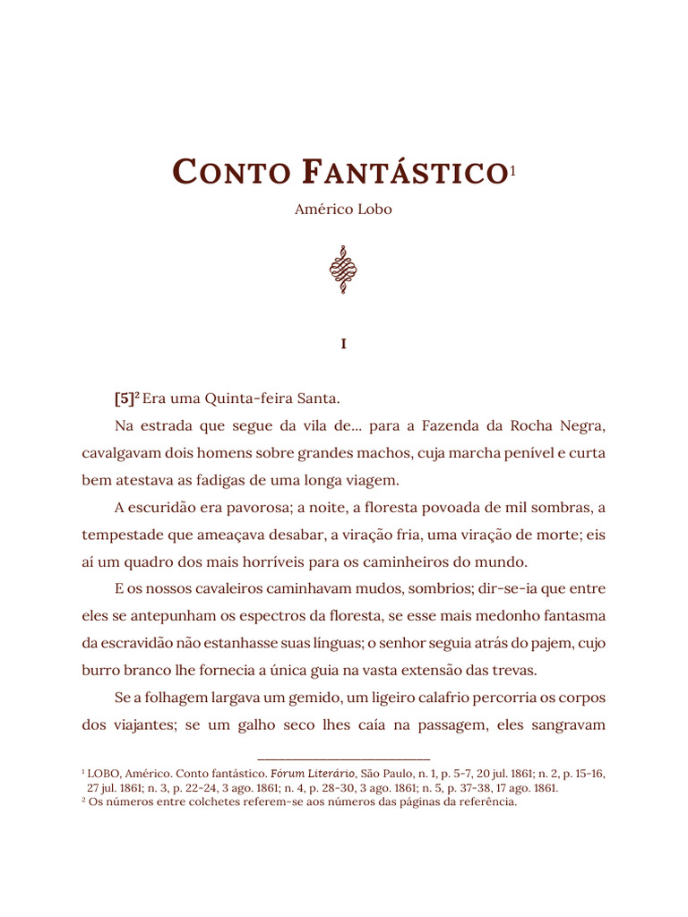 Conto Fantastico - Americo Lobo | PDF