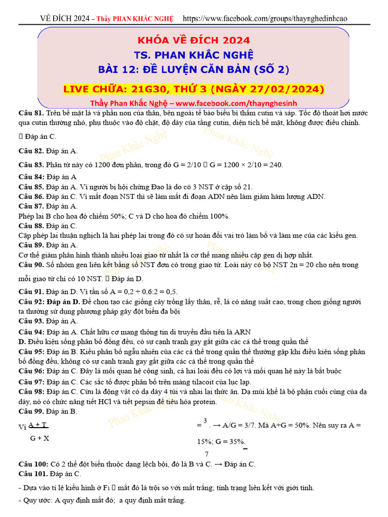 12. DA Đề luyện số 2 1 1 | PDF