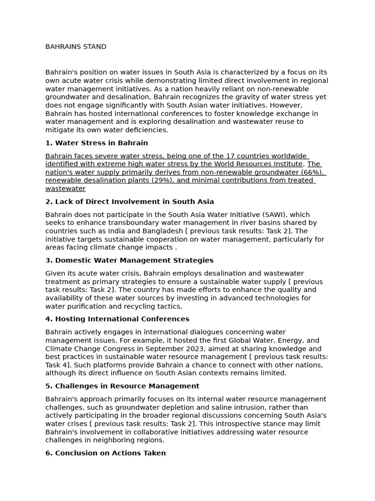 Bahrain Stand | PDF