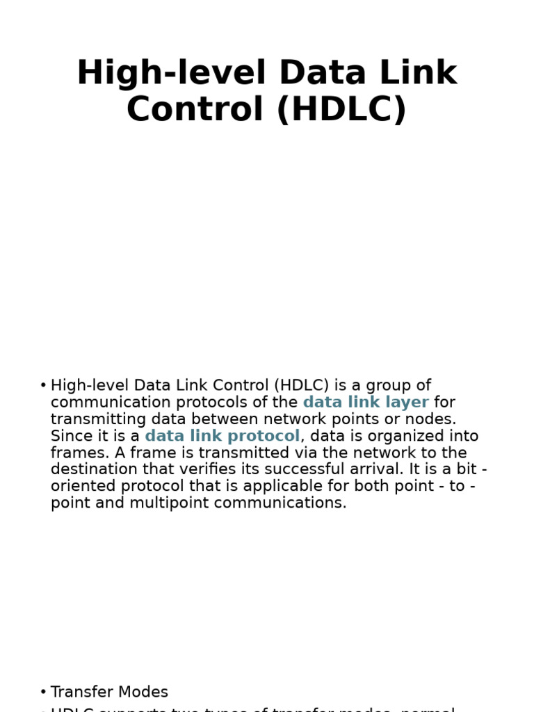Explain Hdlc Protocol