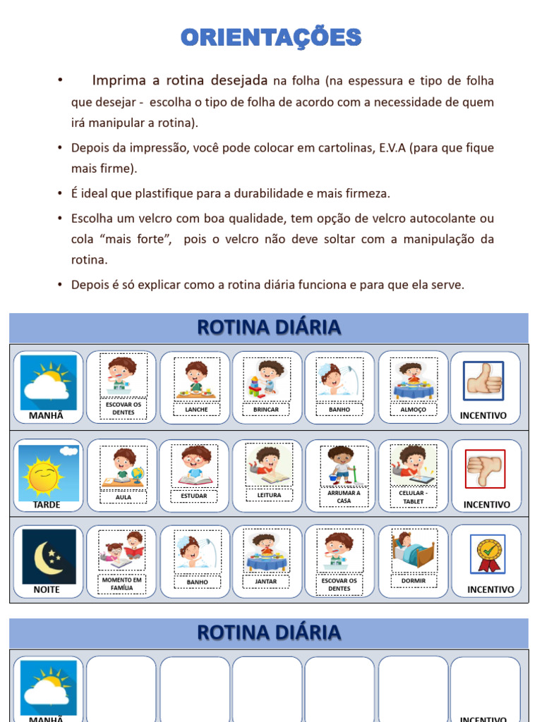 Rotina Autismo | PDF