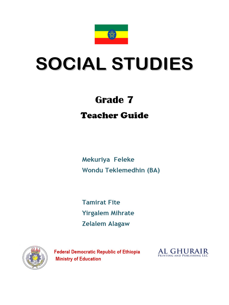 Grade 7 Subject Social Studies Teacher Guide Language English Retrieved ...
