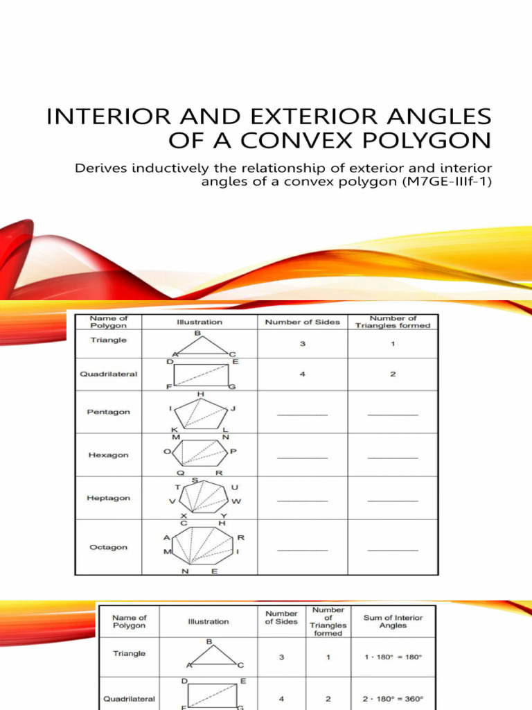 Exterior and Interior Angles | PDF