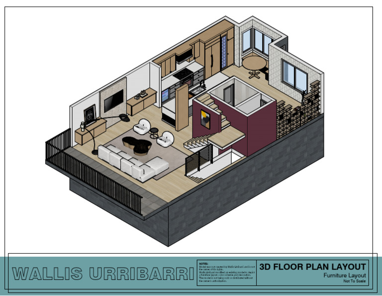 3D Floor Plan Furniture Layout 2 | PDF
