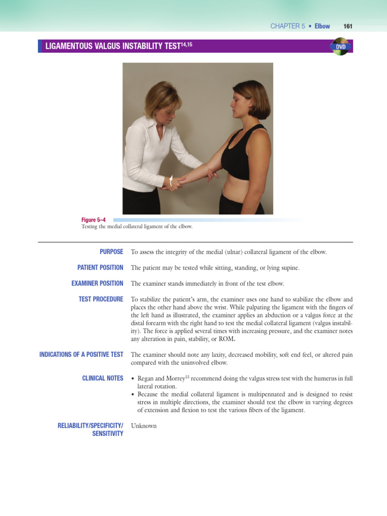 Ligamentous Valgus Instability Test | PDF