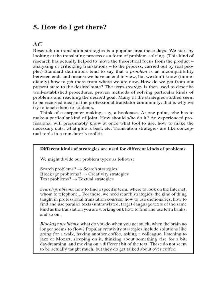 How Do I Get There?: Problem | PDF