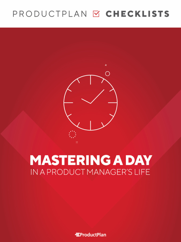 Product Managers Daily To Dos Checklist by ProductPlan | PDF