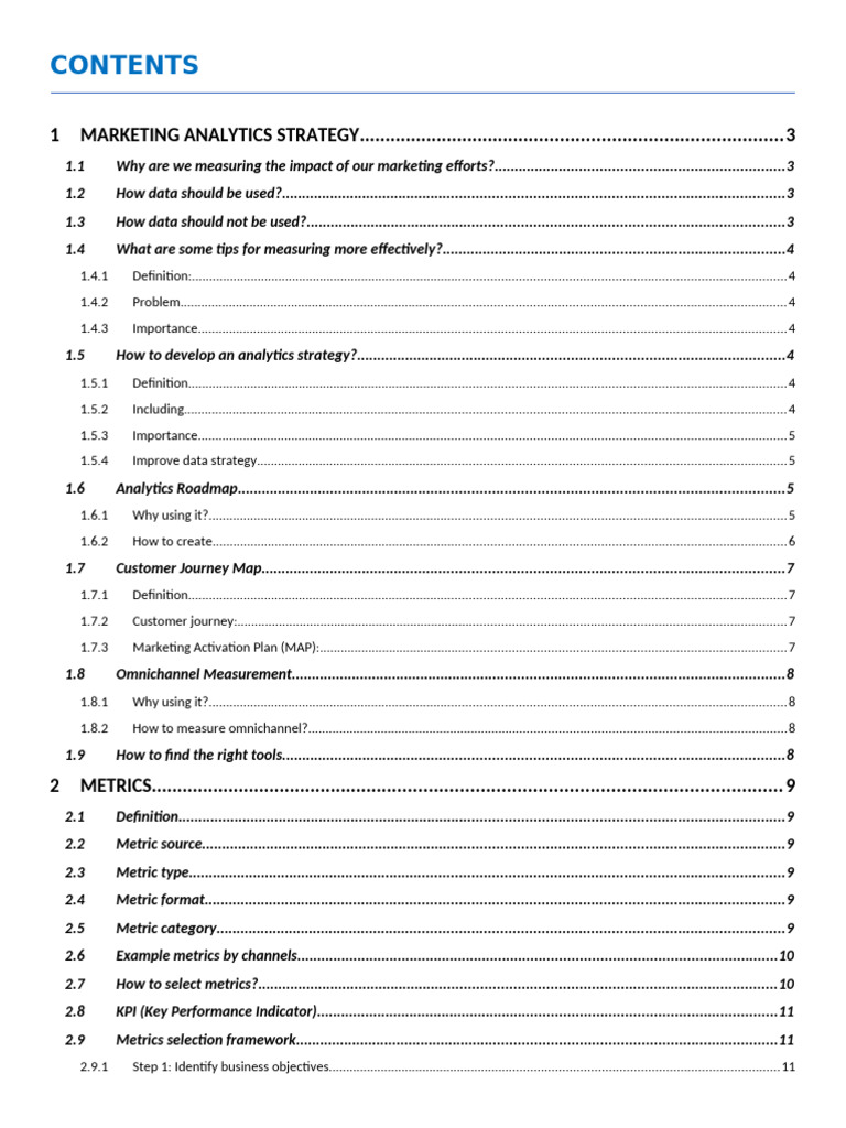 Overview To Marketing Data Analytics | PDF