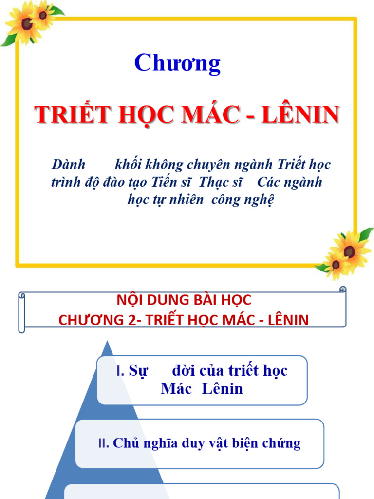 TT - Chuong 2 - Triet Hoc ML | PDF
