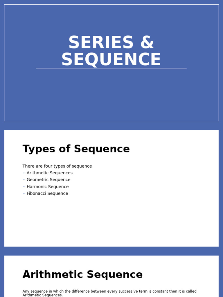 Week 3 - Sequence & Series | PDF
