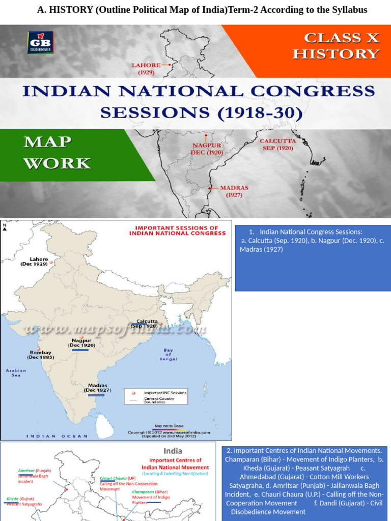 Map Work Class 10 2 | PDF