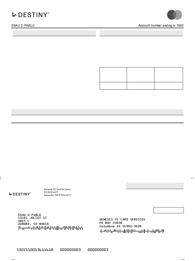 Payment Information Example