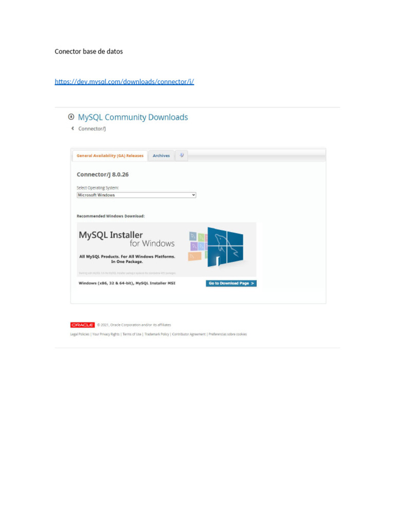 Configuración de Conector MySQL en NetBeans | PDF