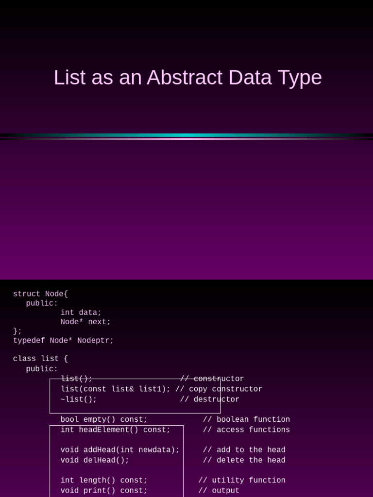 Lecture 1 - Abstract Data Types | PDF