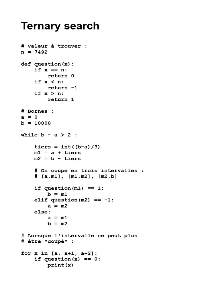 17) Ternary Search | PDF