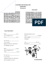 Countries and Nationalities