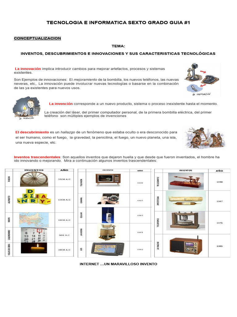 Guia de Tecnologia 6 | PDF | Informática