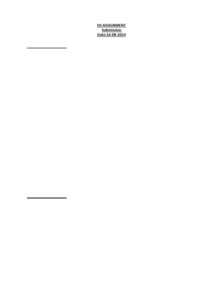 DS Assignment | PDF