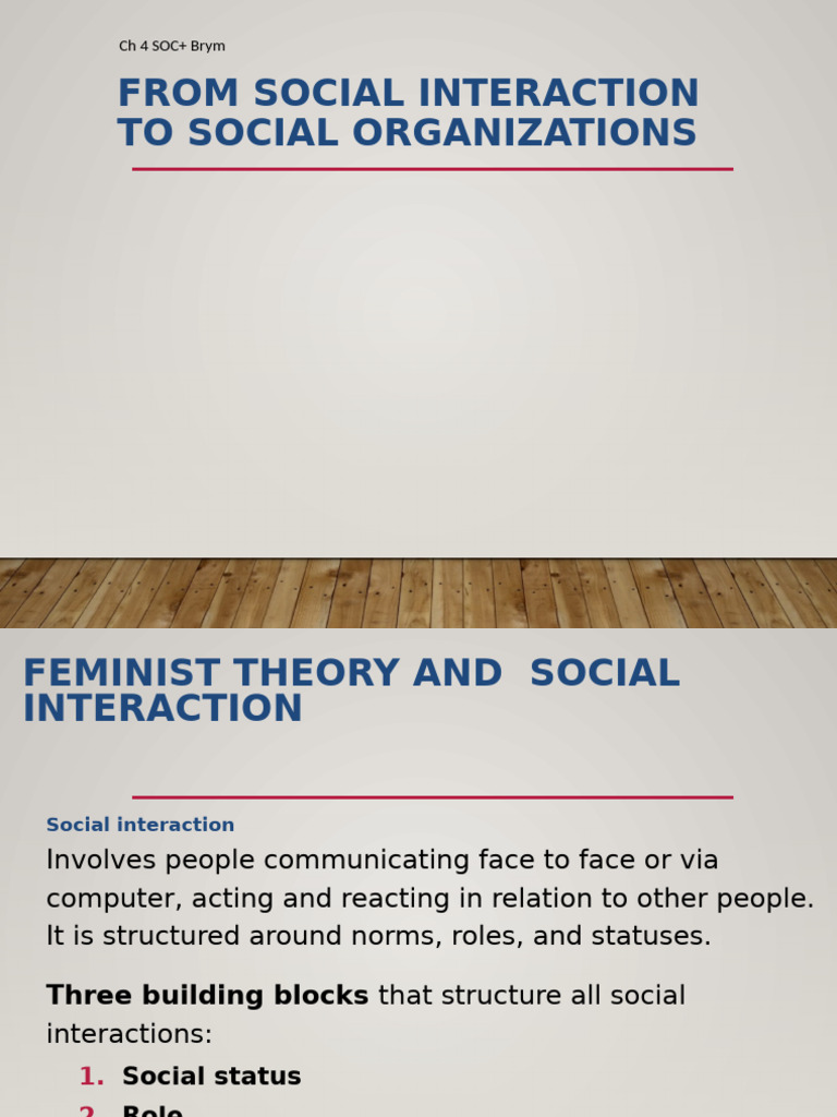 Ch 4 Social Interaction Outline Pdf