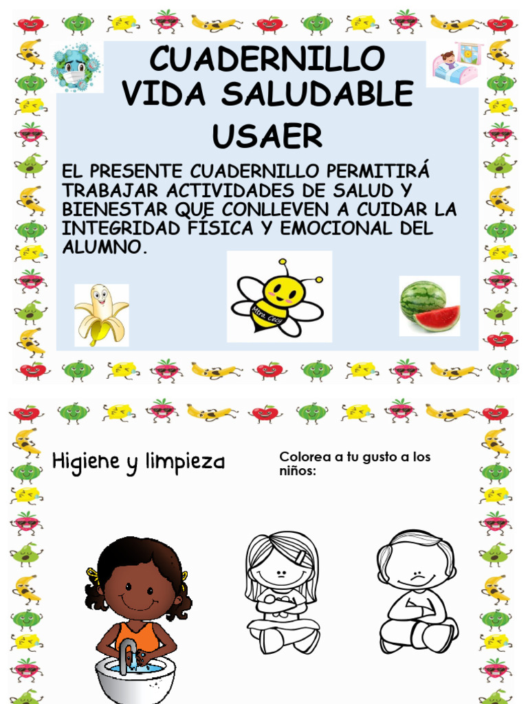 Cuadernillo Vida Saludable Usaer 2023 Aula Inclusiva | PDF