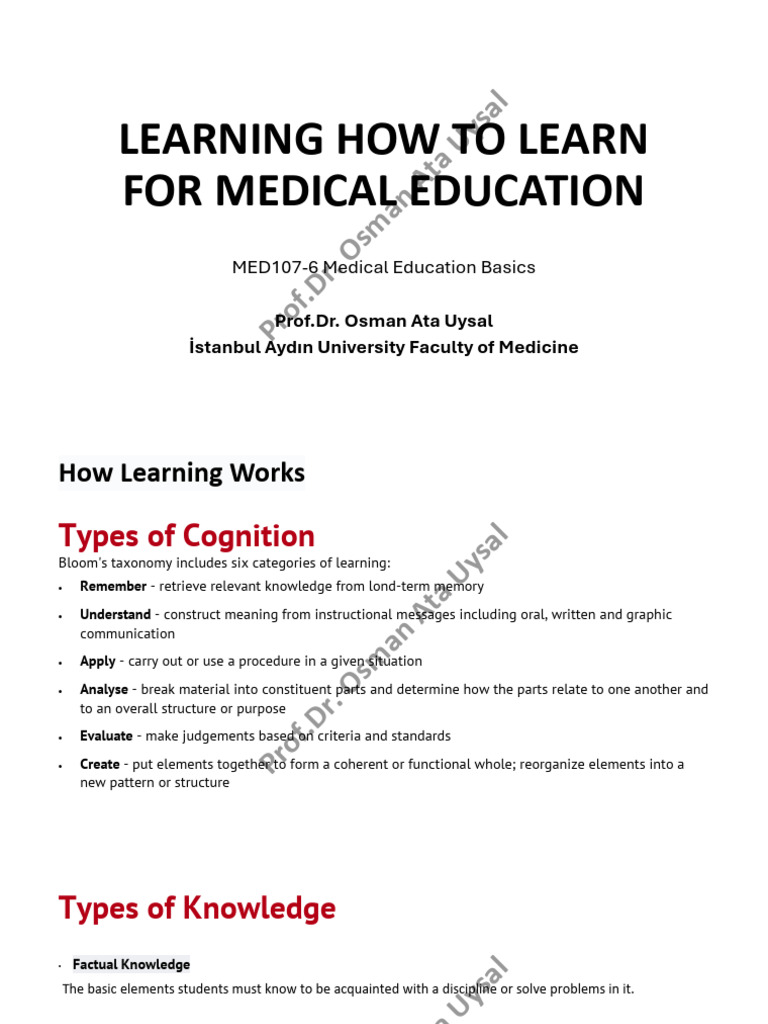 MED107 6 Lesson 2 Lecture Note | PDF